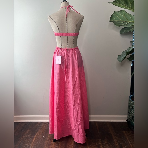 Hello Molly “Should We Go” Pink Maxi dress size Small sz 4 - Picture 10 of 15